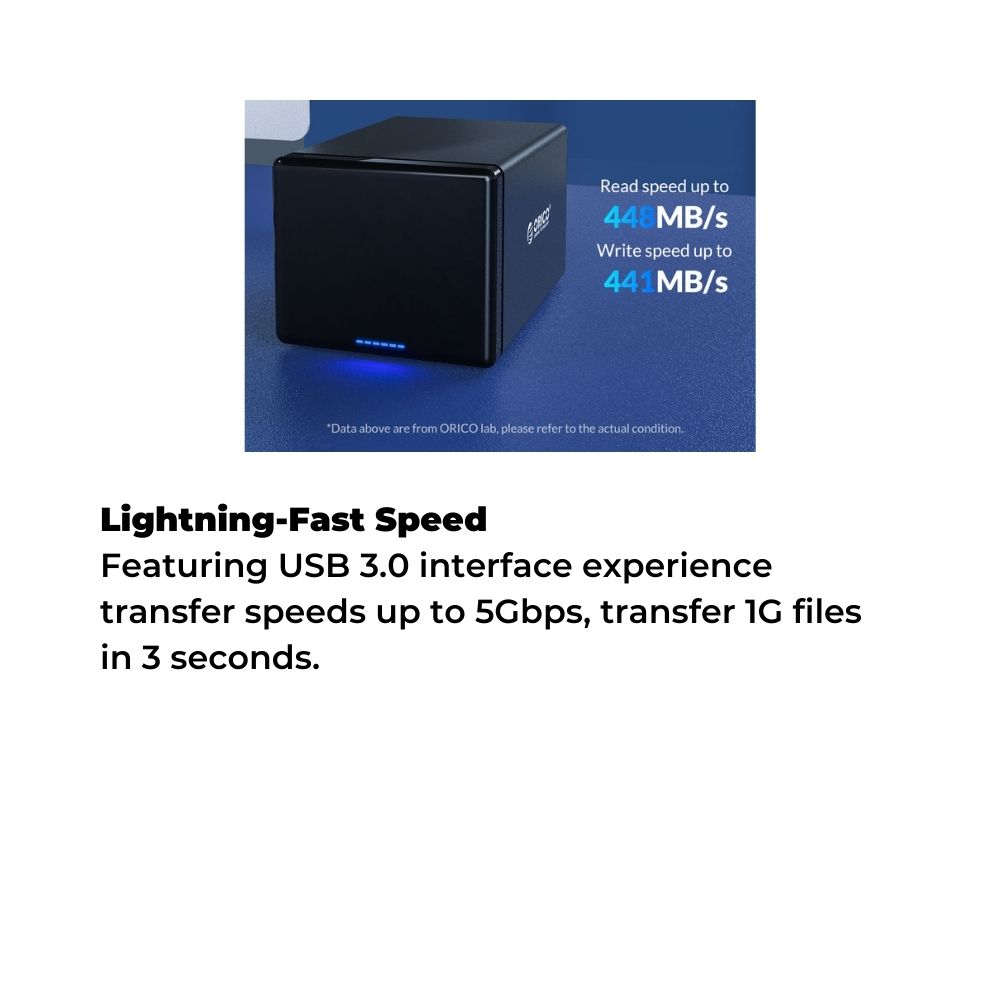 Orico NS200U3 2Bay Hard Disk Enclosure Thunder Match