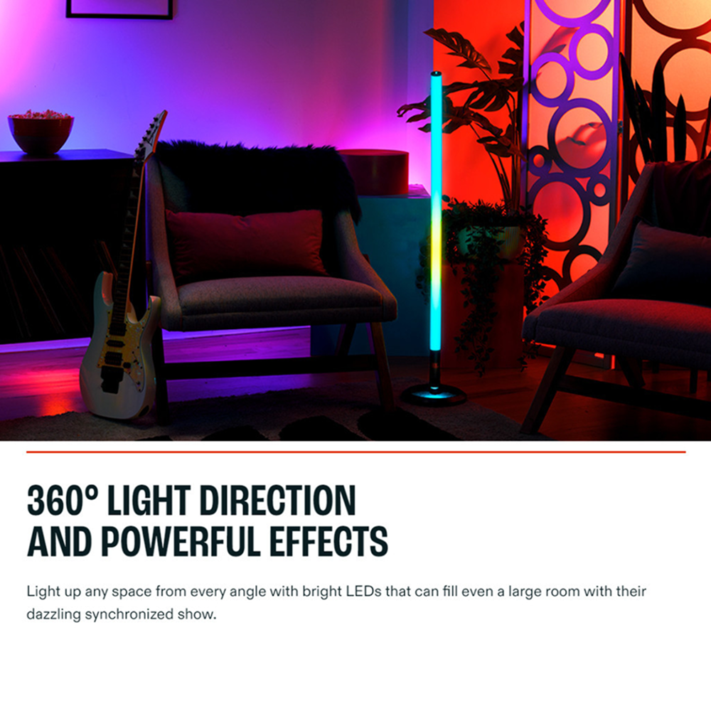 BL PartyLight Stick Bluetooth Party Light Stick | 360 Custom Light Effects | IPX4 Splashrpoof | App Support
