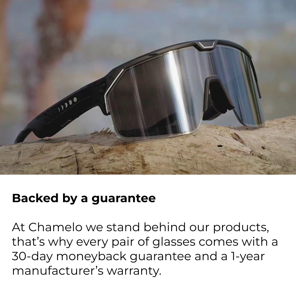 Chamelo Sport Music Shield Tint-adjustable sports sunglasses with built-in audio