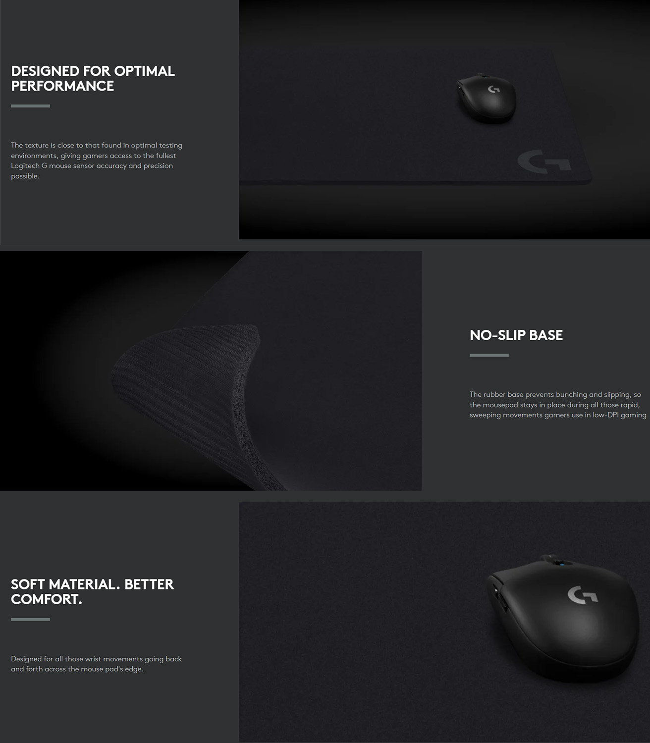 Logitech G740 Thick Large Cloth Gaming Mouse Pad