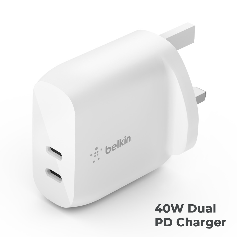Belkin 40W Dual USB-C Charger