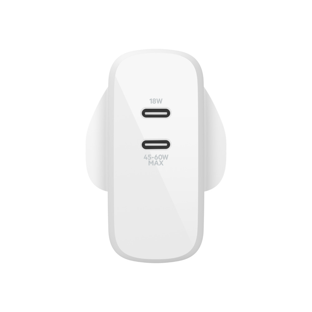 Belkin BOOST↑CHARGE 63W Dual USB-C GaN Wall Charger