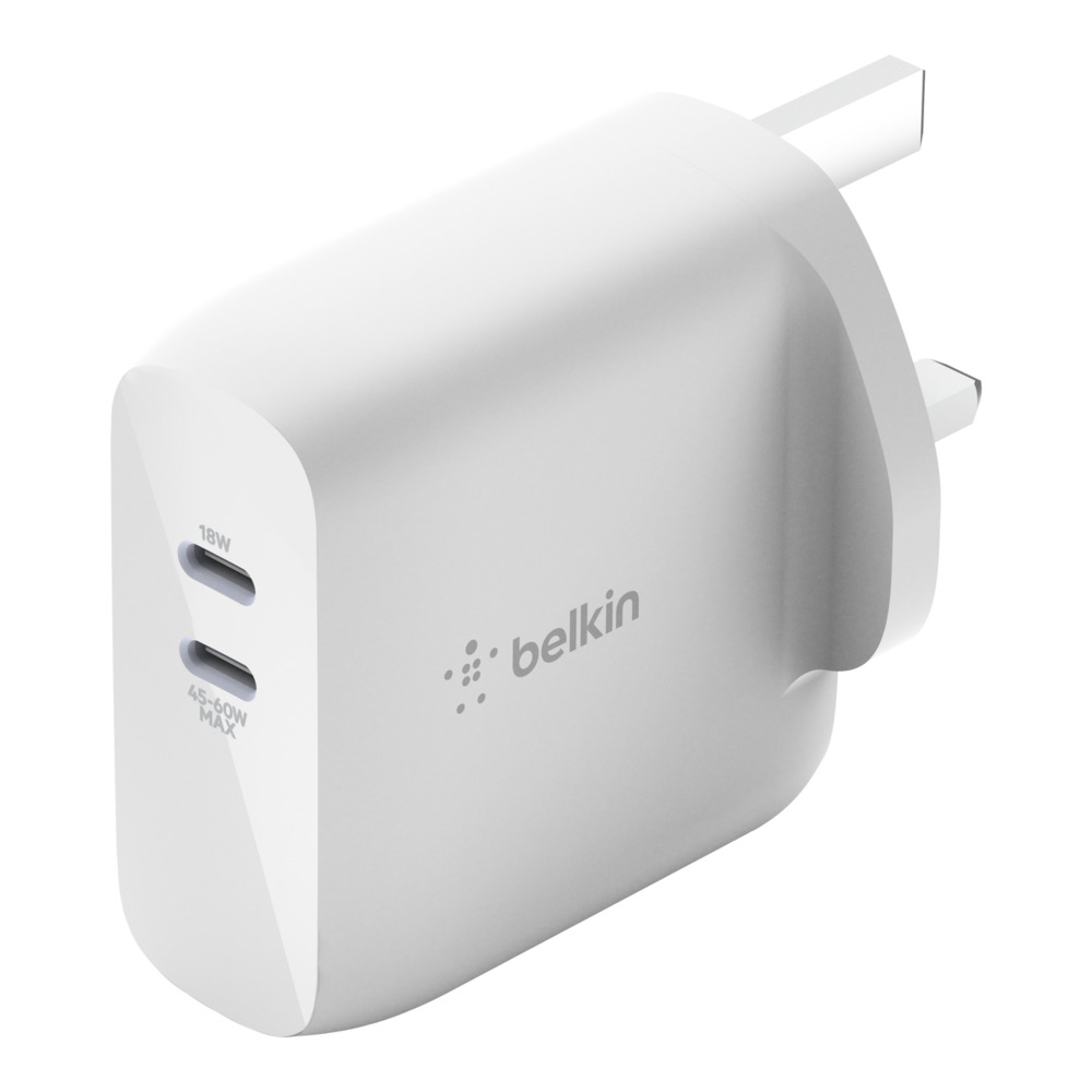 Belkin BOOST↑CHARGE 63W Dual USB-C GaN Wall Charger
