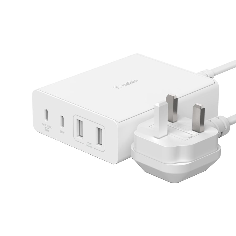 Belkin BOOSTCHARGE PRO 108W 4-Port GaN Charger | WCH010myWH