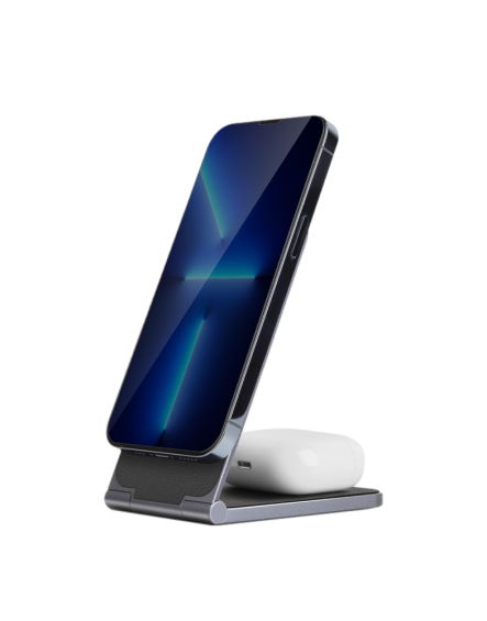 Energea Magduo Air 2-in-1 Foldable Magsafe Wireless Charging Stand