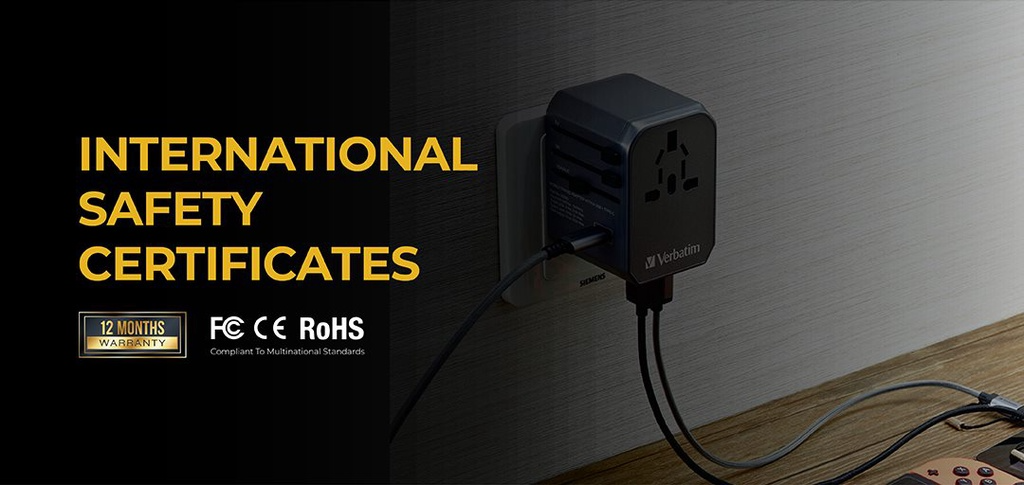 Verbatim 5 Ports Universal Travel Adaptor