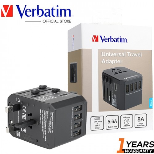 Verbatim 5 Ports Universal Travel Adaptor