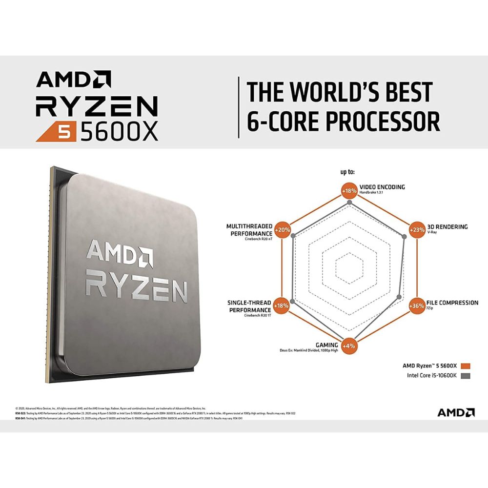 AMD Processor AM4 Ryzen 5 5600X