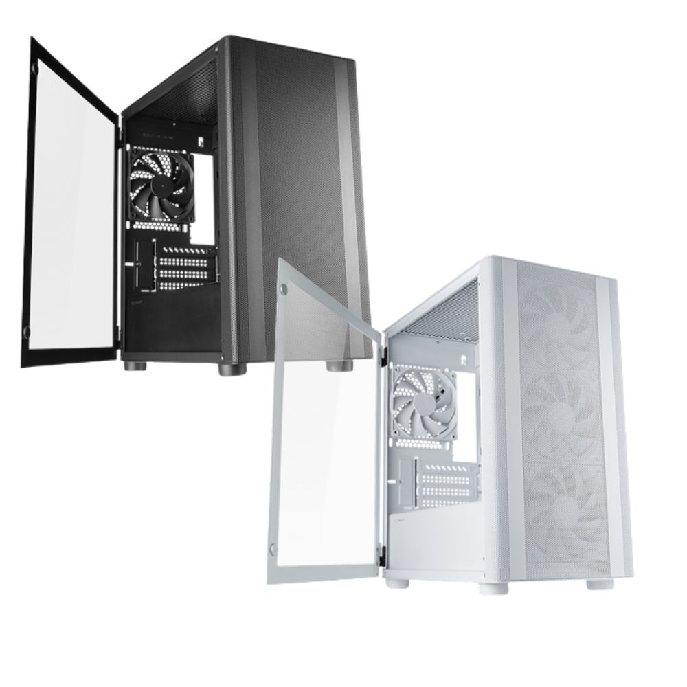 Tecware FLATLINE TG mATX 3*12CM Front/1*12CM Rear Casing