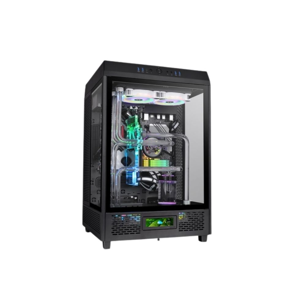 Thermaltake The Tower 500 EATX Casing | BLACK | 2*12CM/Front Type-C Connector