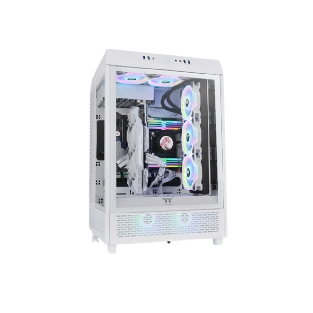 Thermaltake The Tower 500 EATX | WHITE | 2*12CM/Front Type-C Connector