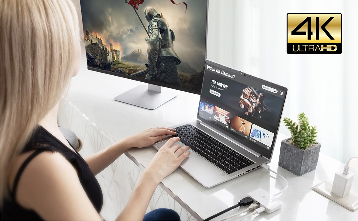 J5Create JCA351 Type C to 4K HDMI + Ethernet (2 Years Warranty)