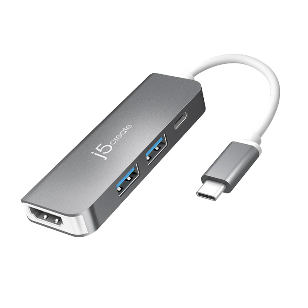 J5Create JCD371 USB-C to HDMI & USB 3.1 2-Port with Power Delivery (2 Years Warranty)