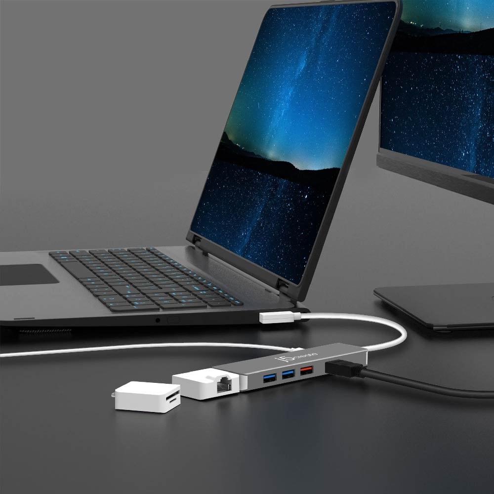 J5create JCD375 USB-C Modular Multi-Adapter 9-in-1 w/2 Kits