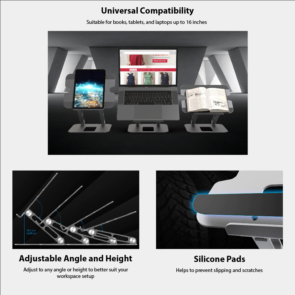 J5Create JTS127 Multi-Angle Laptop Stand (2 Years Warranty)