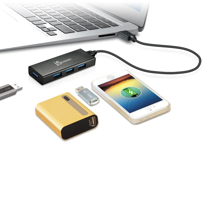 J5Create JUH340 4 Port Mini HUB USB Type-C