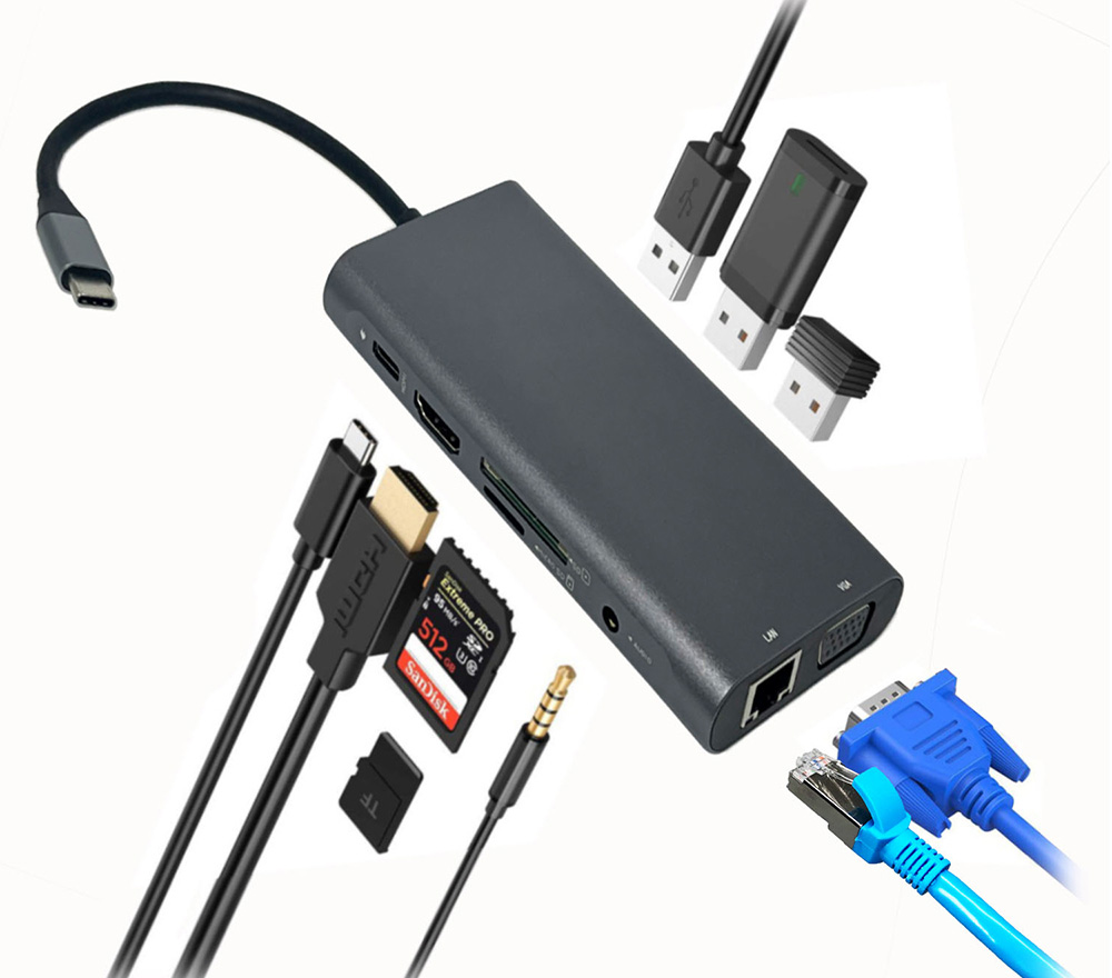 Vitar USBCM Series Type C to HDMI Multiport Adapters
