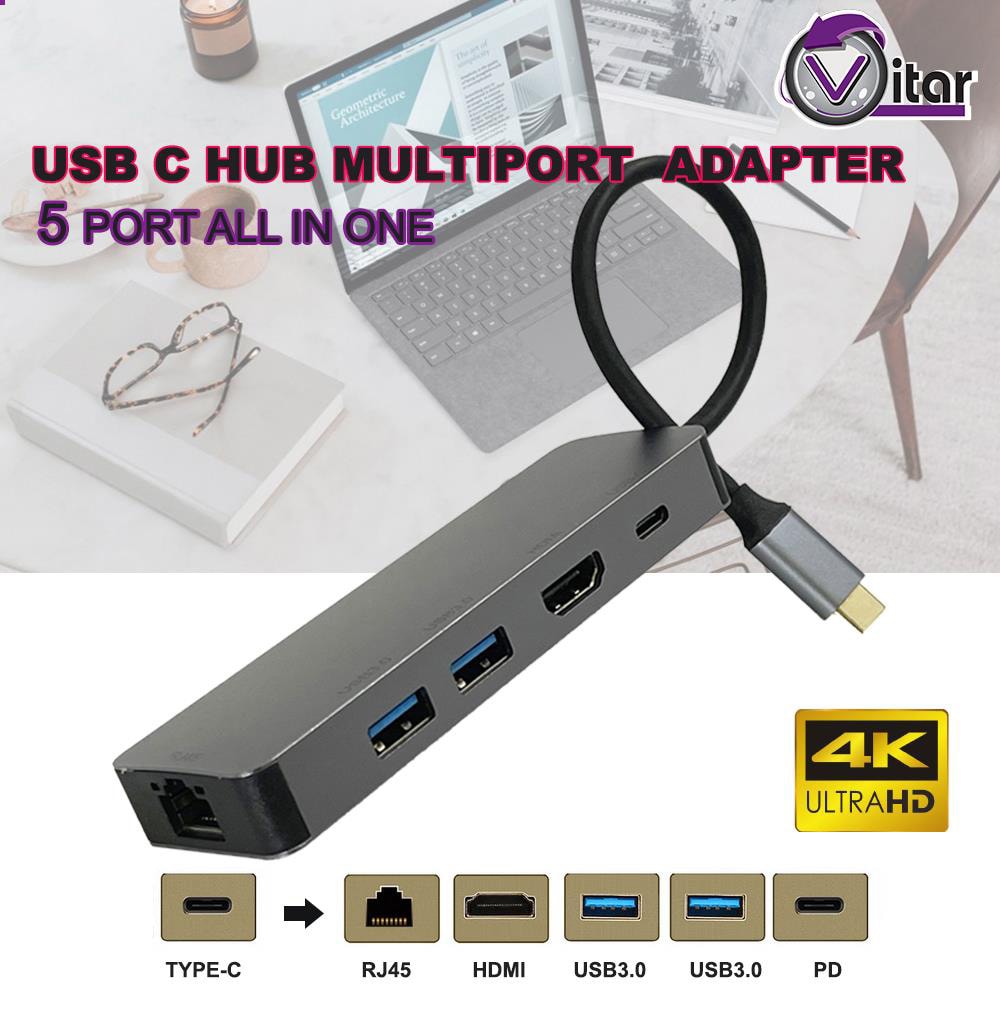 Vitar USBCM Series Type C to HDMI Multiport Adapters