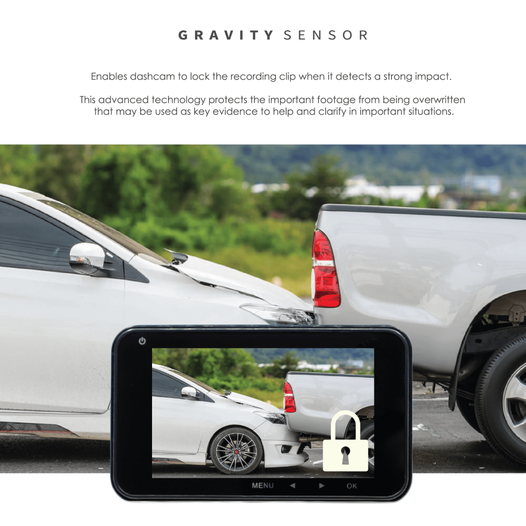 Cuevia I8 Car Dash Camera with Full HD1080P Video Resolution