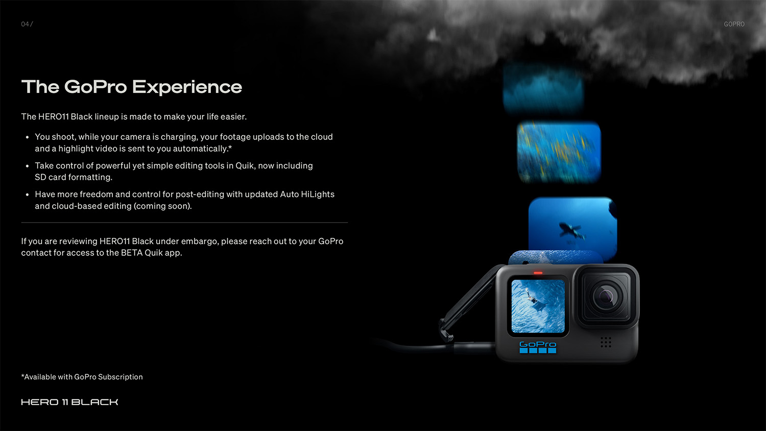 GoPro Hero 11 Black Waterproof Action Camera (One Year Warranty)