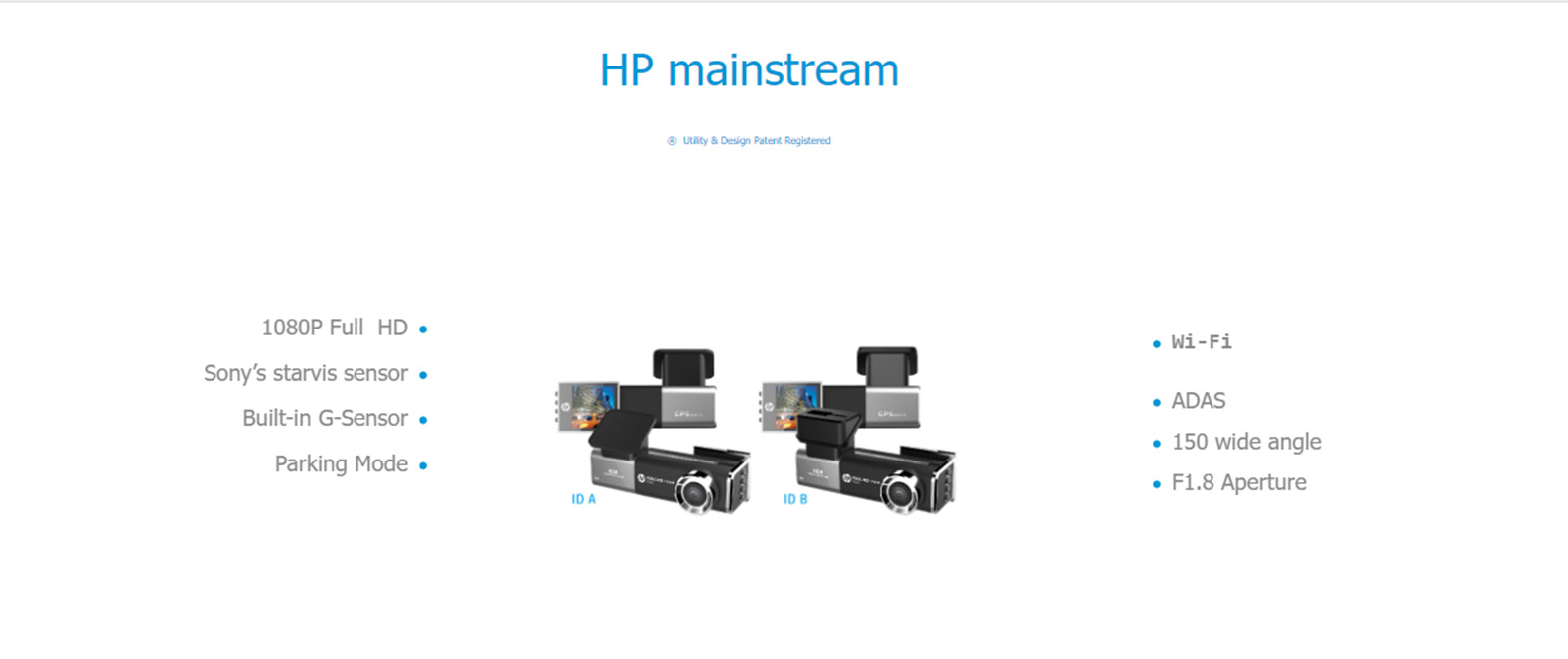 HP F920X + RC5 Dashcam Car Recorder with Sony IMX307 Starvis & HDR Sensor (1 Year Warranty)