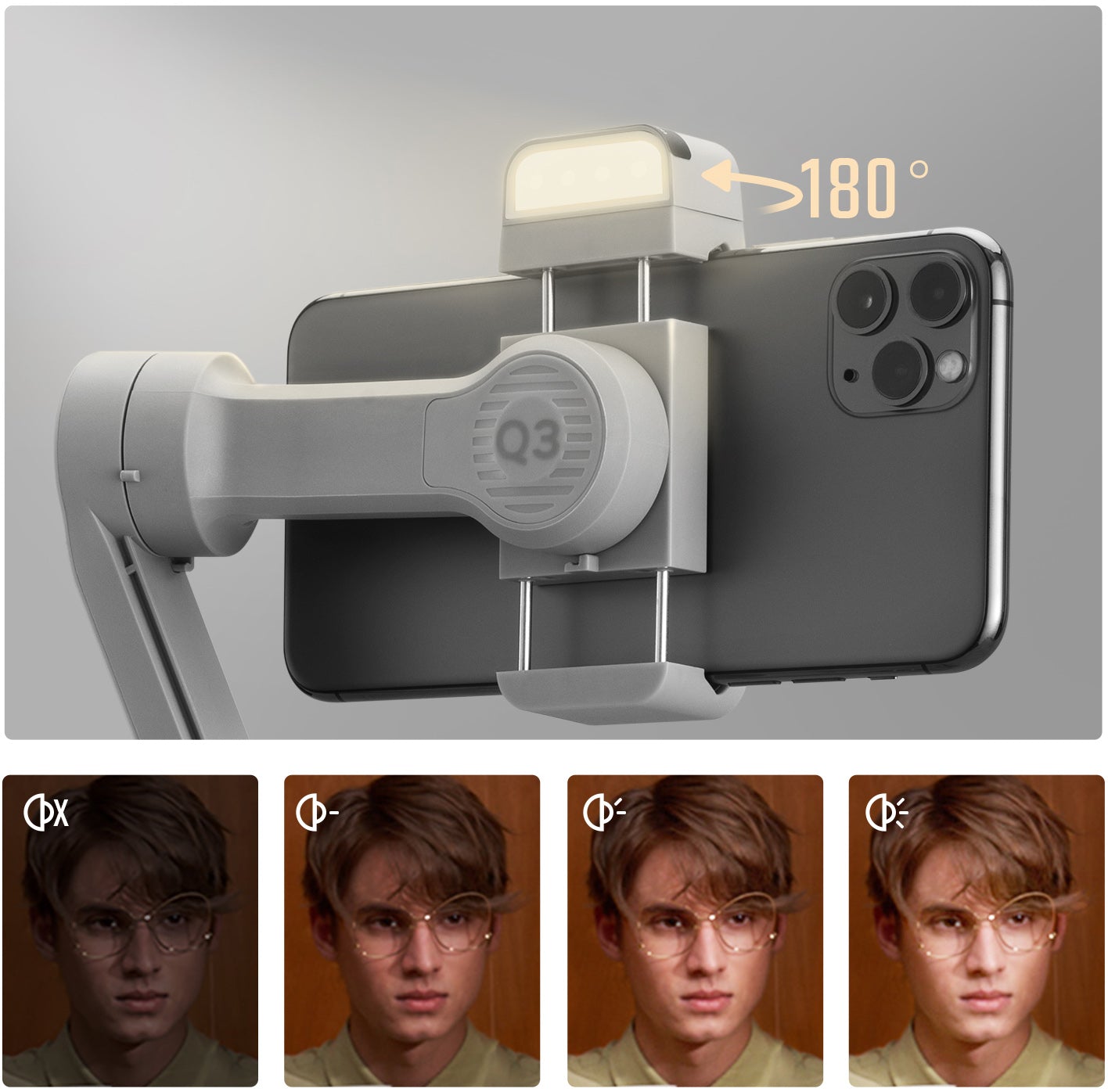 Zhiyun-Tech Smooth Q3 Combo Smartphone Gimbal Stabilizer with 3 Axis