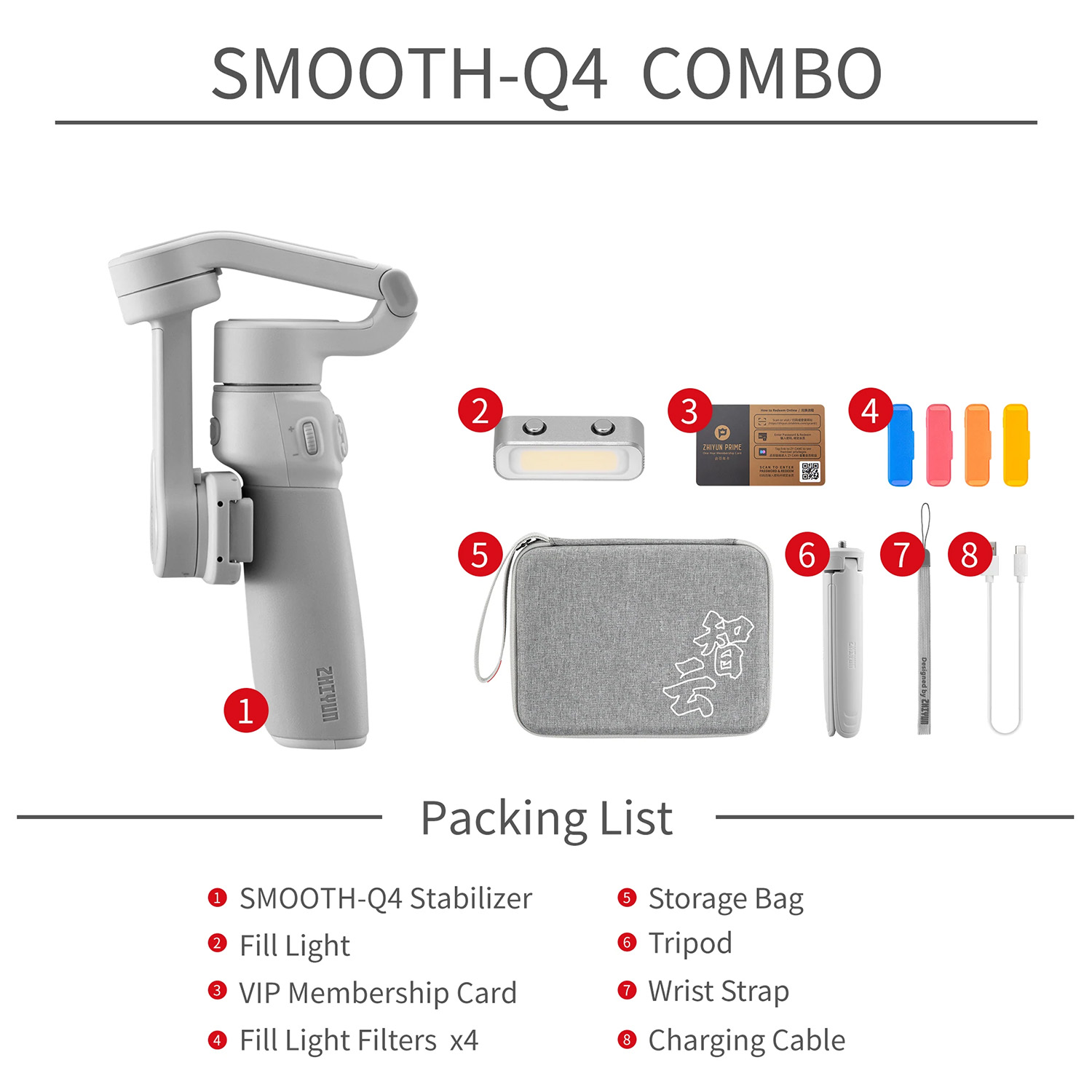 Zhiyun Smooth Q4 Gimbal Stabilizer (Standard/Combo)