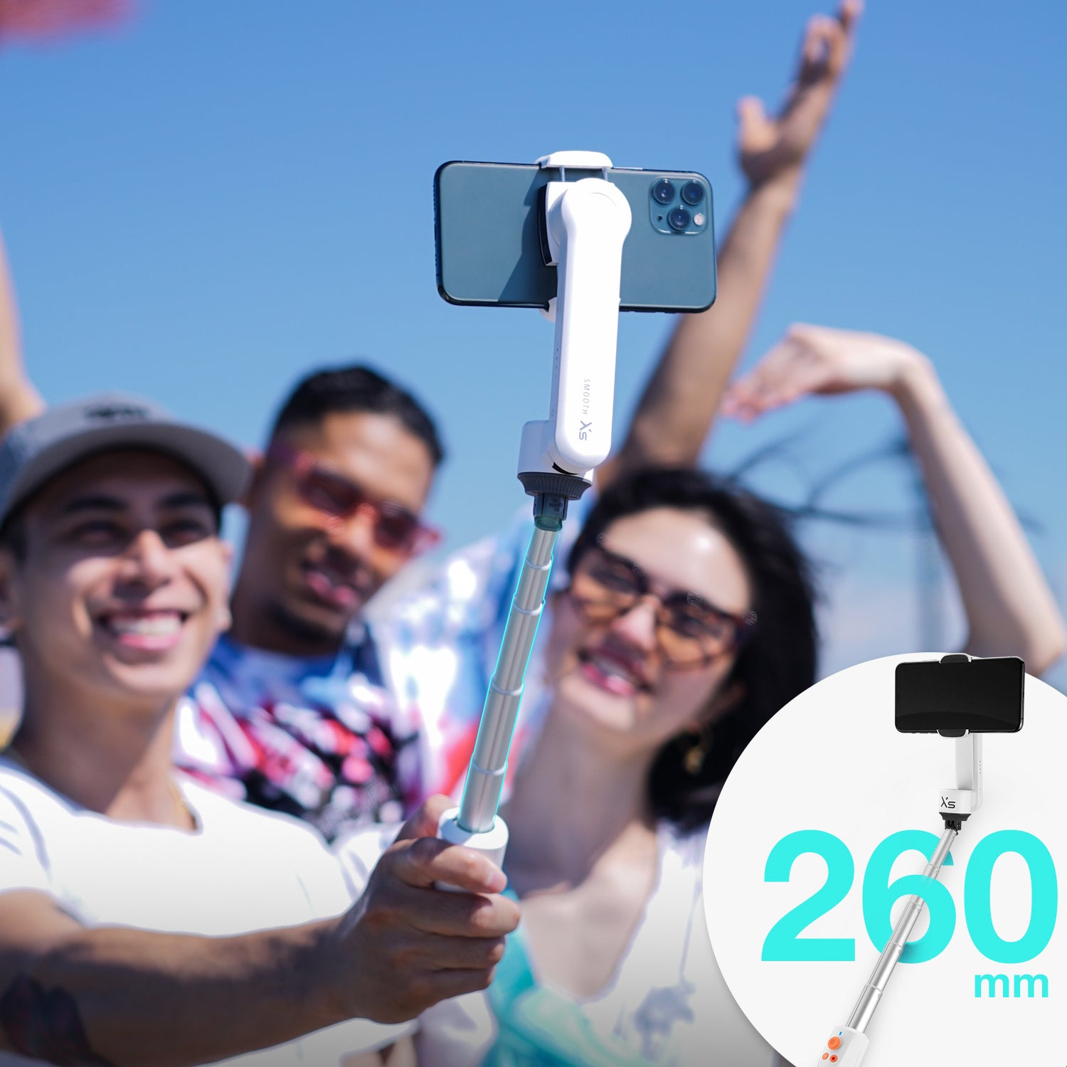 Zhiyun-Tech Smooth XS Standard Smartphone Gimbal Stabilizer with 2 Axis (Black/Pink/White)