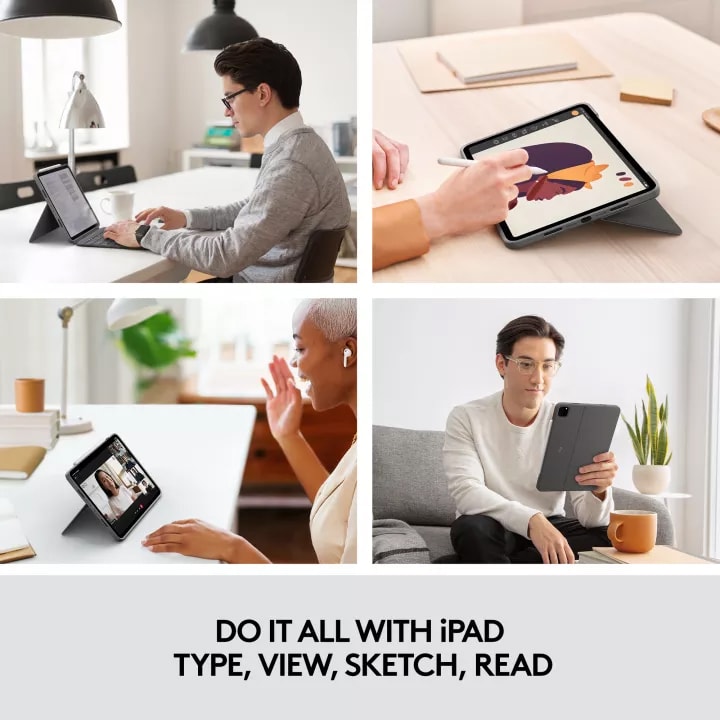 Logitech Combo Touch Oxford Grey for iPad PRO 12.9"
