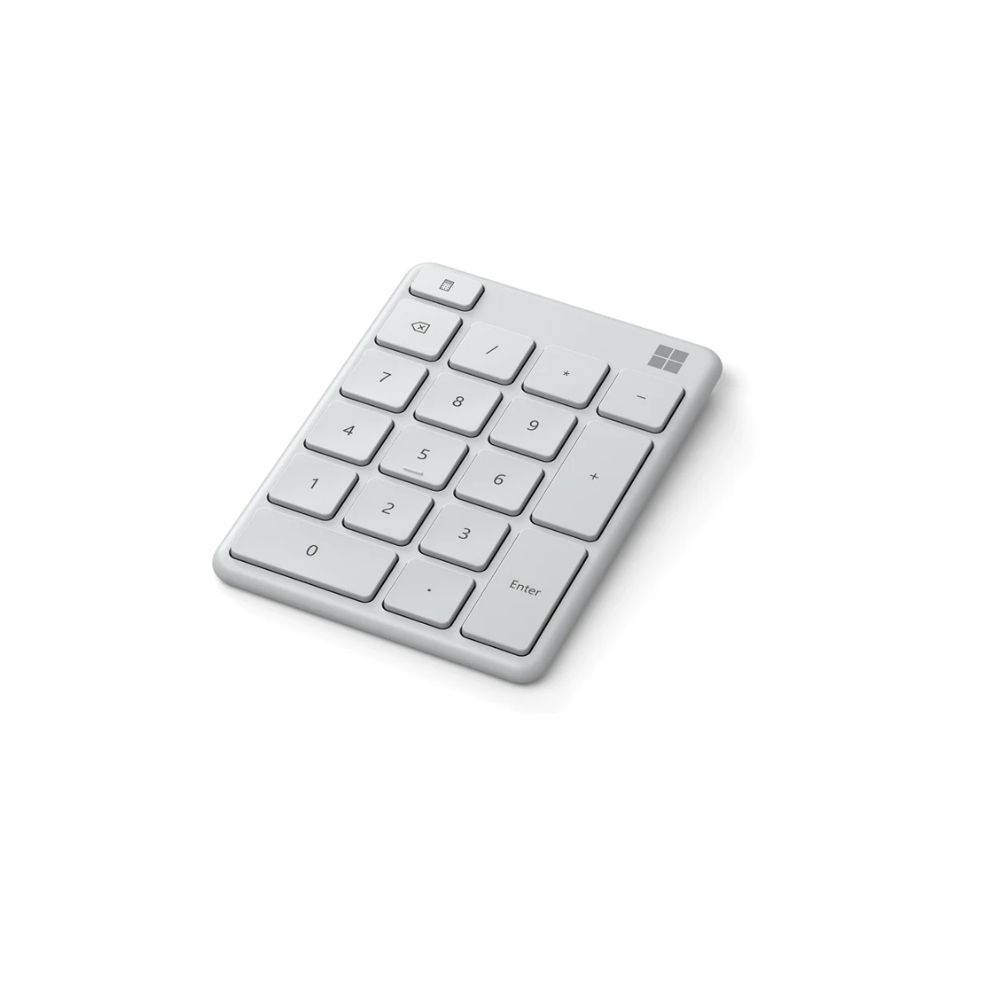Microsoft Bluetooth Number Pad ( Matte Black 23O-00005 | Glacier 23O-00021 ) 1 year limited warranty