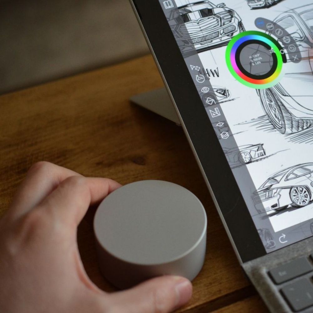 Microsoft Surface Dial | Compatible with all Windows 10 devices (2WR-00004)