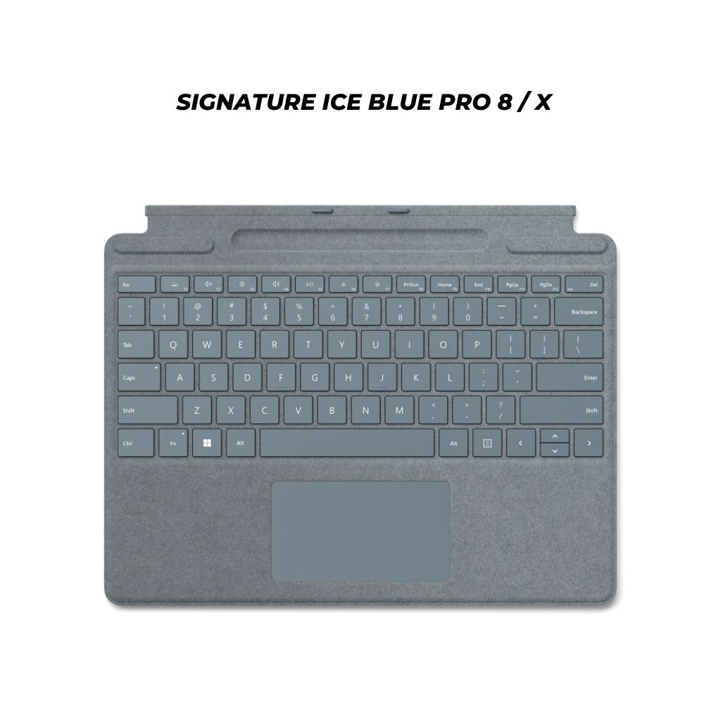 Microsoft Surface Pro 8 / X Type Cover Signature Keyboard with Slim Pen 2 Black ( Black / Poppy Red / Ice Blue / Platinum / Sapphire )