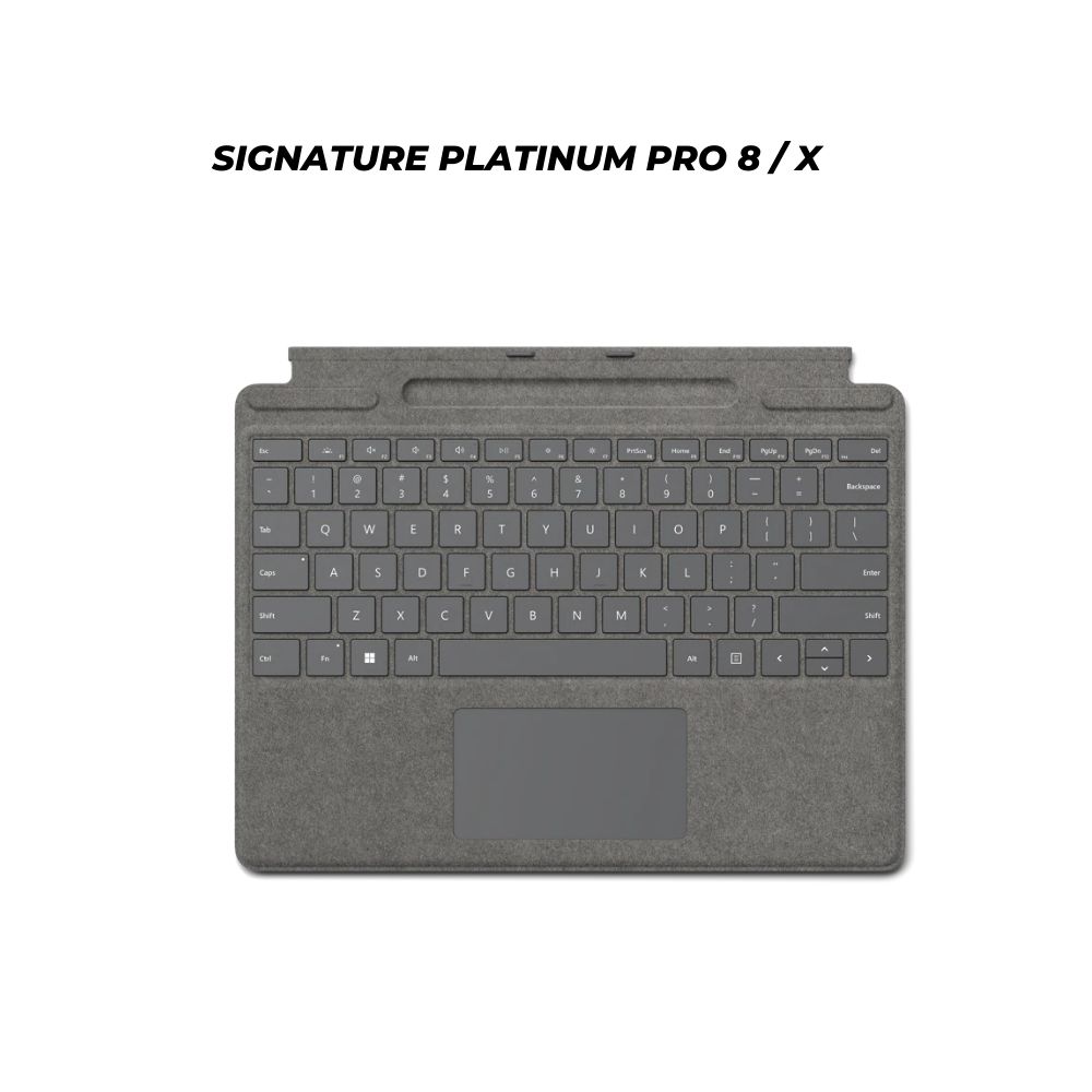 Microsoft Surface Pro 8 / X Type Cover Signature Keyboard with Slim Pen 2 Black ( Black / Poppy Red / Ice Blue / Platinum / Sapphire )