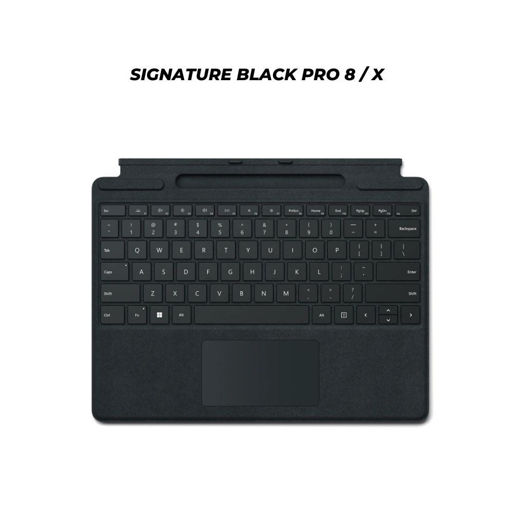 Microsoft Surface Pro 8 / X Type Cover Signature Keyboard with Slim Pen 2 Black ( Black / Poppy Red / Ice Blue / Platinum / Sapphire )