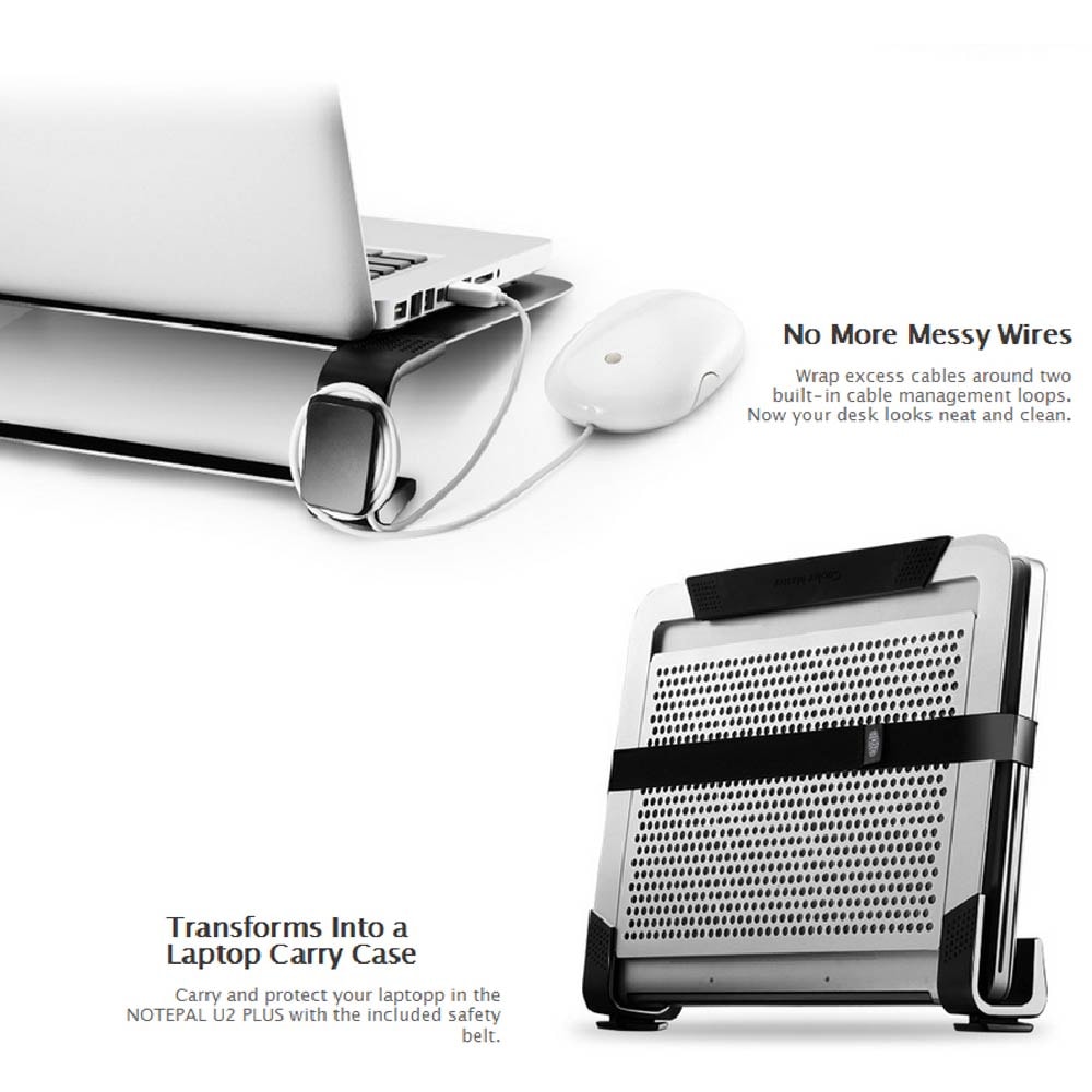 Cooler Master Notepal U2 Plus Notebook Cooler | 2000 RPM | Support 17" Laptop Only