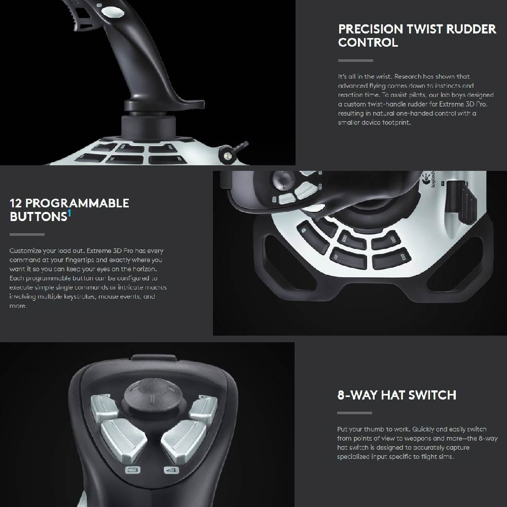 Logitech Extreme 3D Pro Wired Joystick