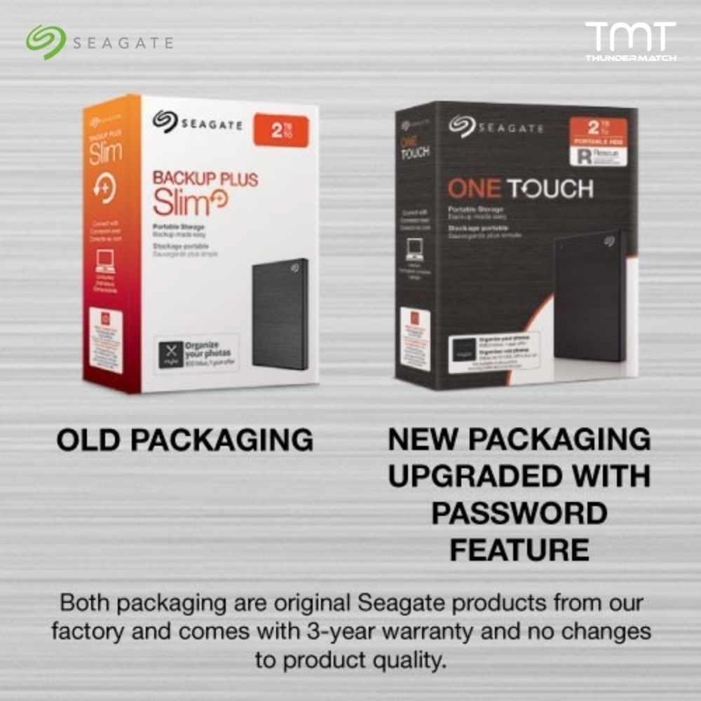 Seagate One Touch With Password External Hard Disk USB 3.0