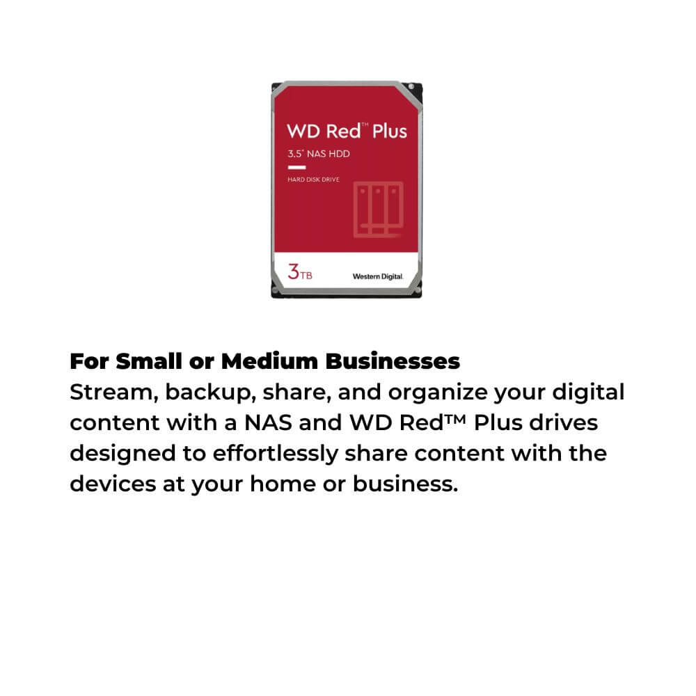 WD Red Plus Nas 3.5" SATA Desktop Internal Hard Disk