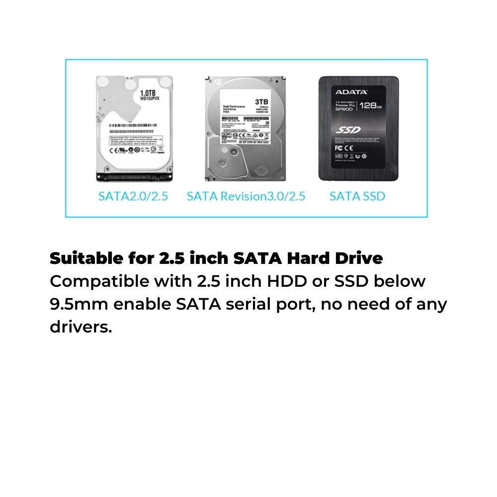 Orico 2139U3 2.5" SATA USB3.0 Hard Drive Enclosure