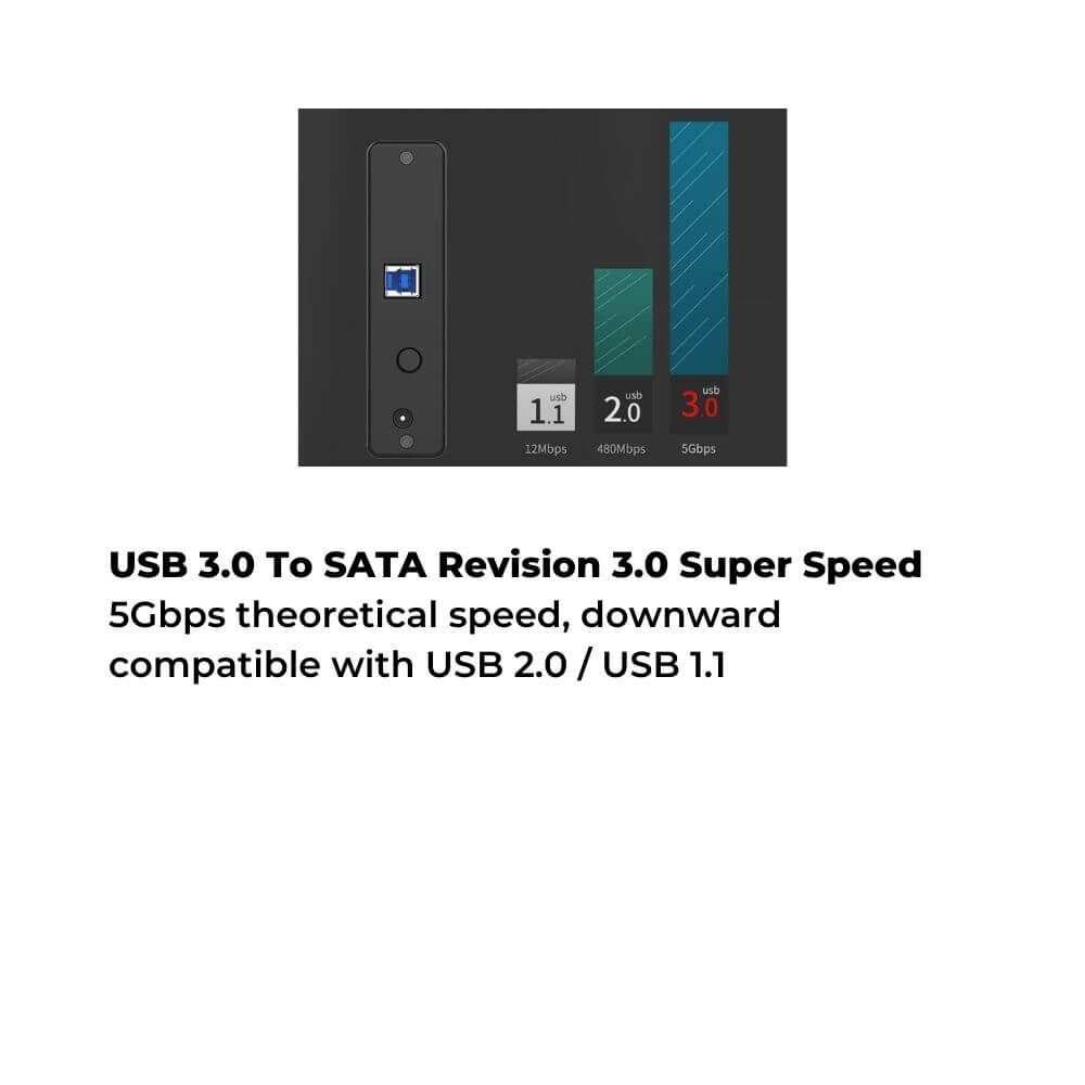 Orico 7688U3 3.5" SATA USB 3.0 Hard Drive Enclosure