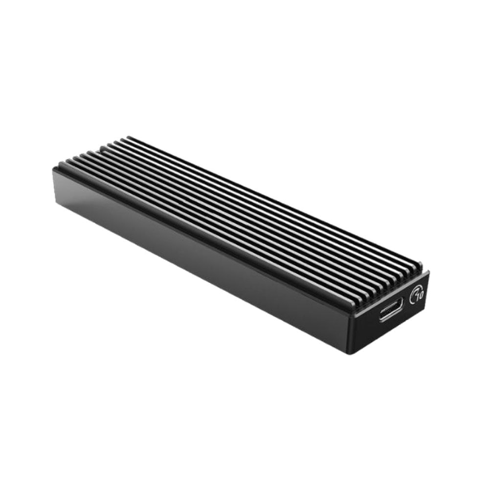 TMT Orico M2PV-C3-BK-EP M.2 NVMe USB3.1 Type-C SSD Enclosure | 10Gbps | Aluminium | Included USB3.0 Cable | BLACK