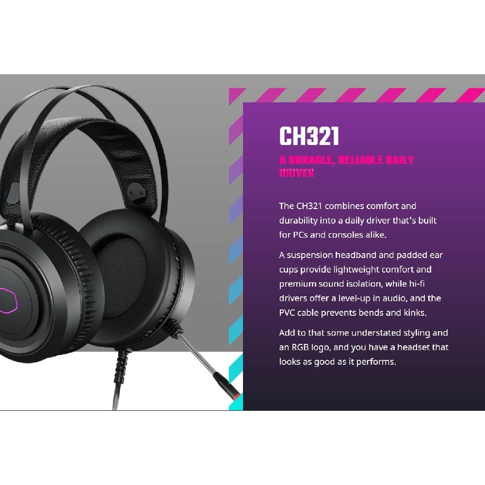 Cooler Master CH321 Wired Gaming Headset