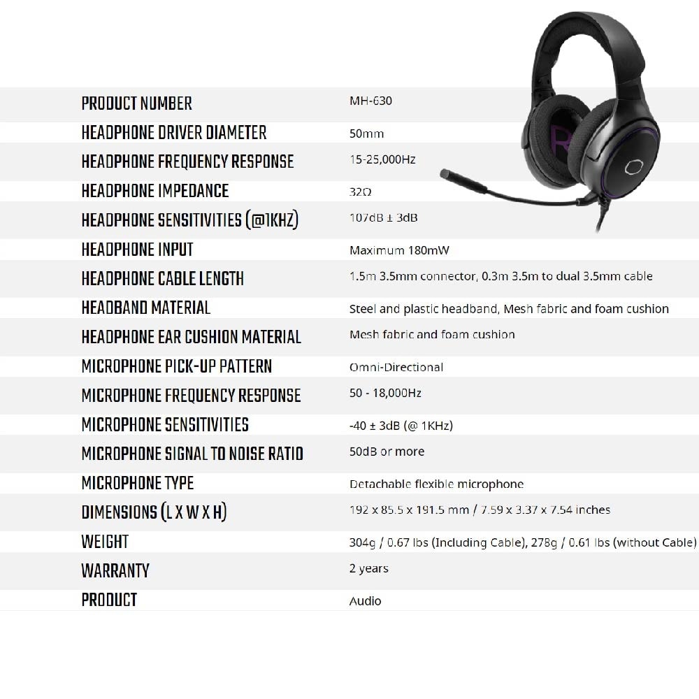 Cooler Master MH630 Wired Gaming Headset