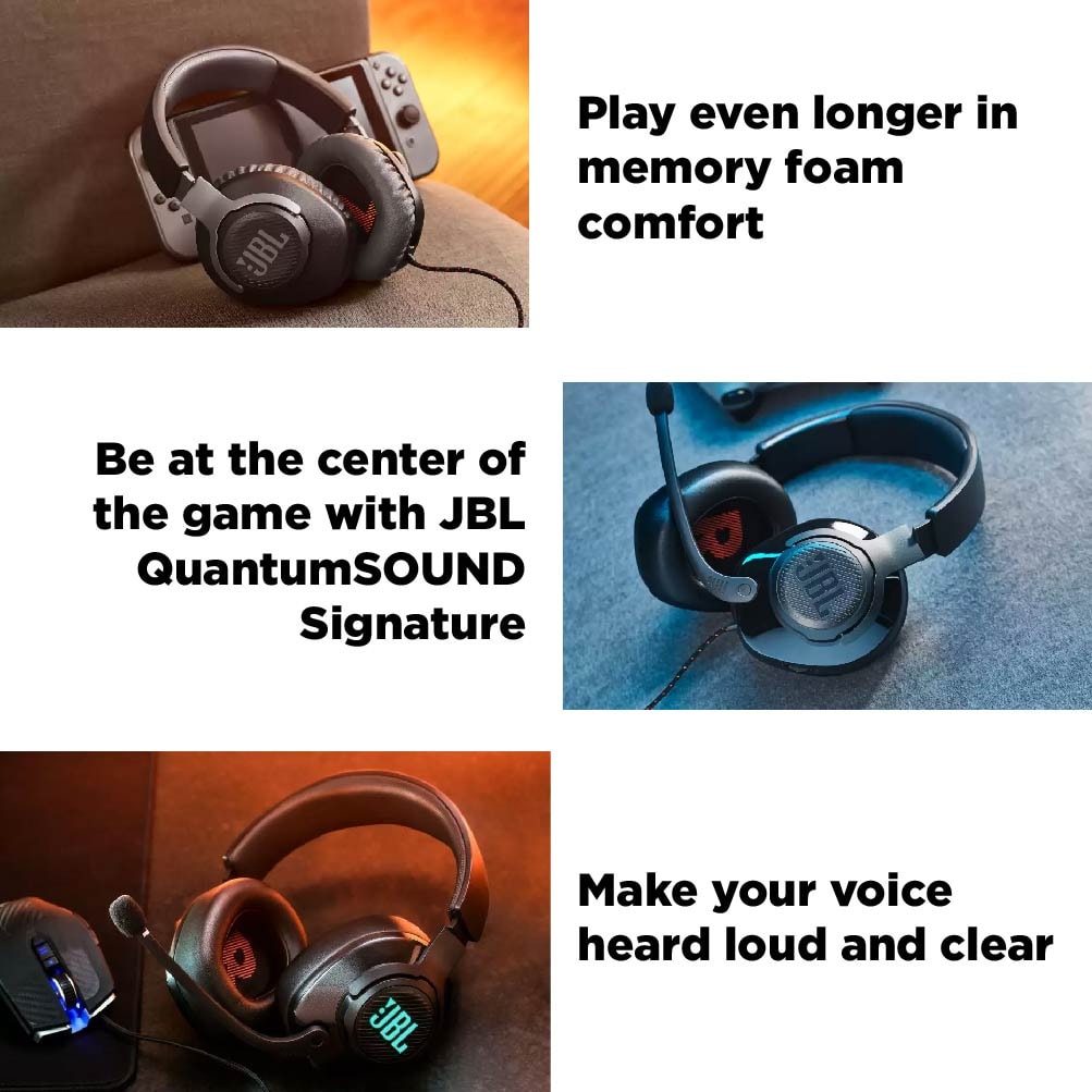 JBL Gaming Quantum 100 Wired Over-Ear Surround Sound Gaming Headset