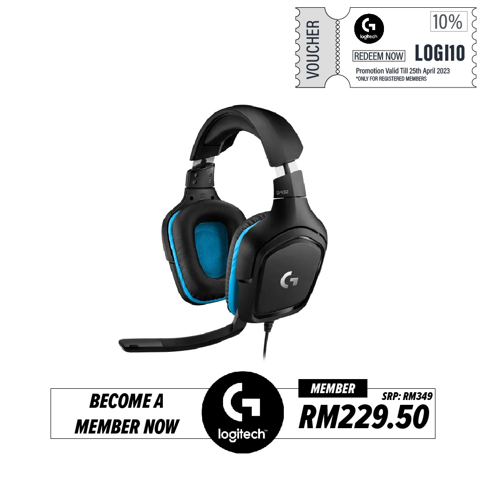 Logitech G431 7.1 Surround Sound Gaming Headset