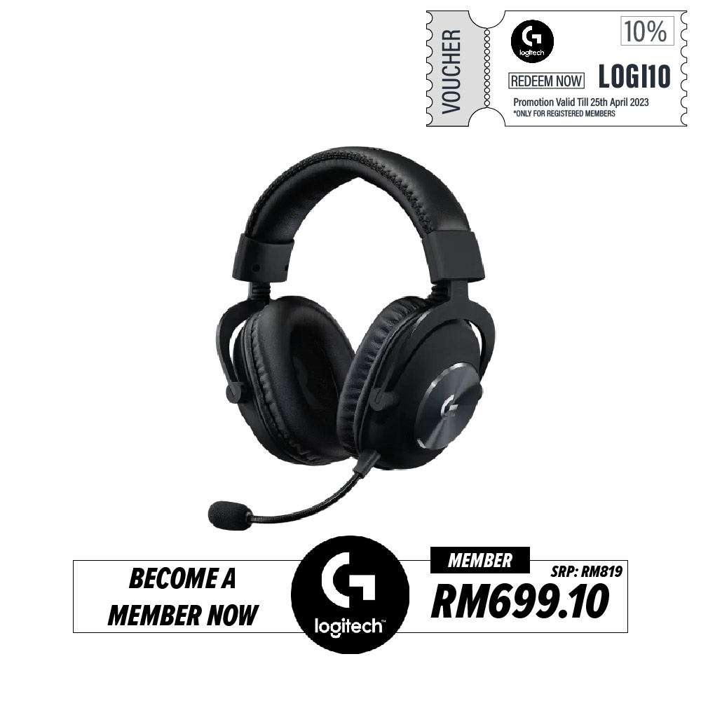 (FREE GIFT) Logitech G Pro X Wireless Lightspeed Gaming Headset