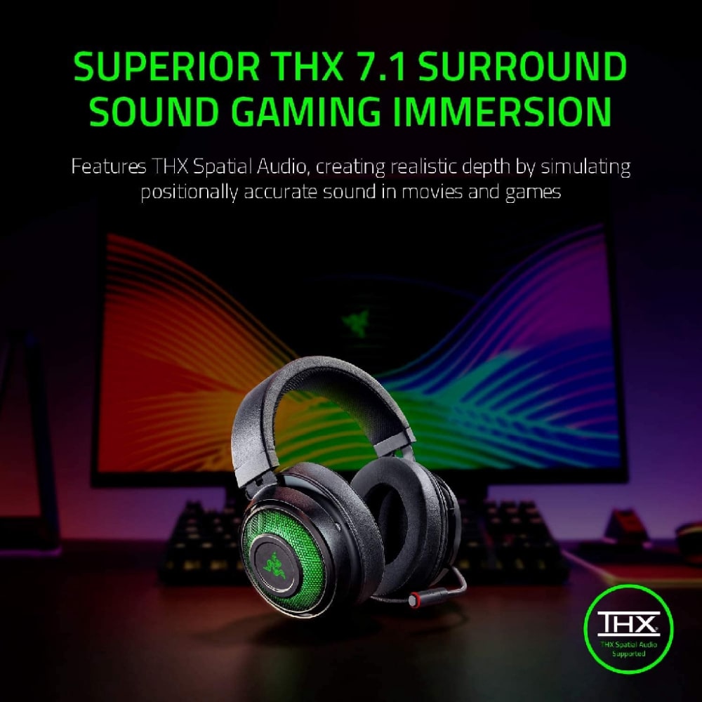 Razer Kraken Ultimate Noise-Canceling Wired Gaming Headset