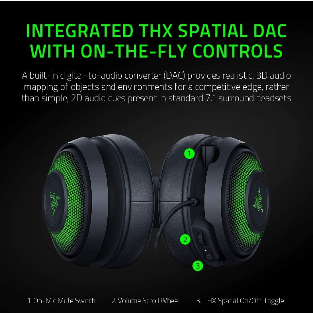 Razer Kraken Ultimate Noise-Canceling Wired Gaming Headset