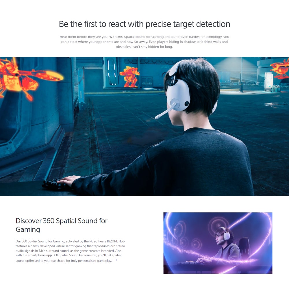 Sony INZONE H7 Wireless Gaming Headset WH-G700/G700
