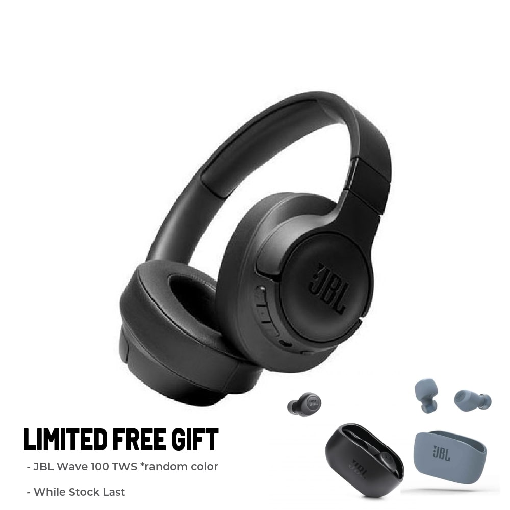 (Free Gift) JBL 710BT Wireless Over-Ear Headphones with Built-in Microphone